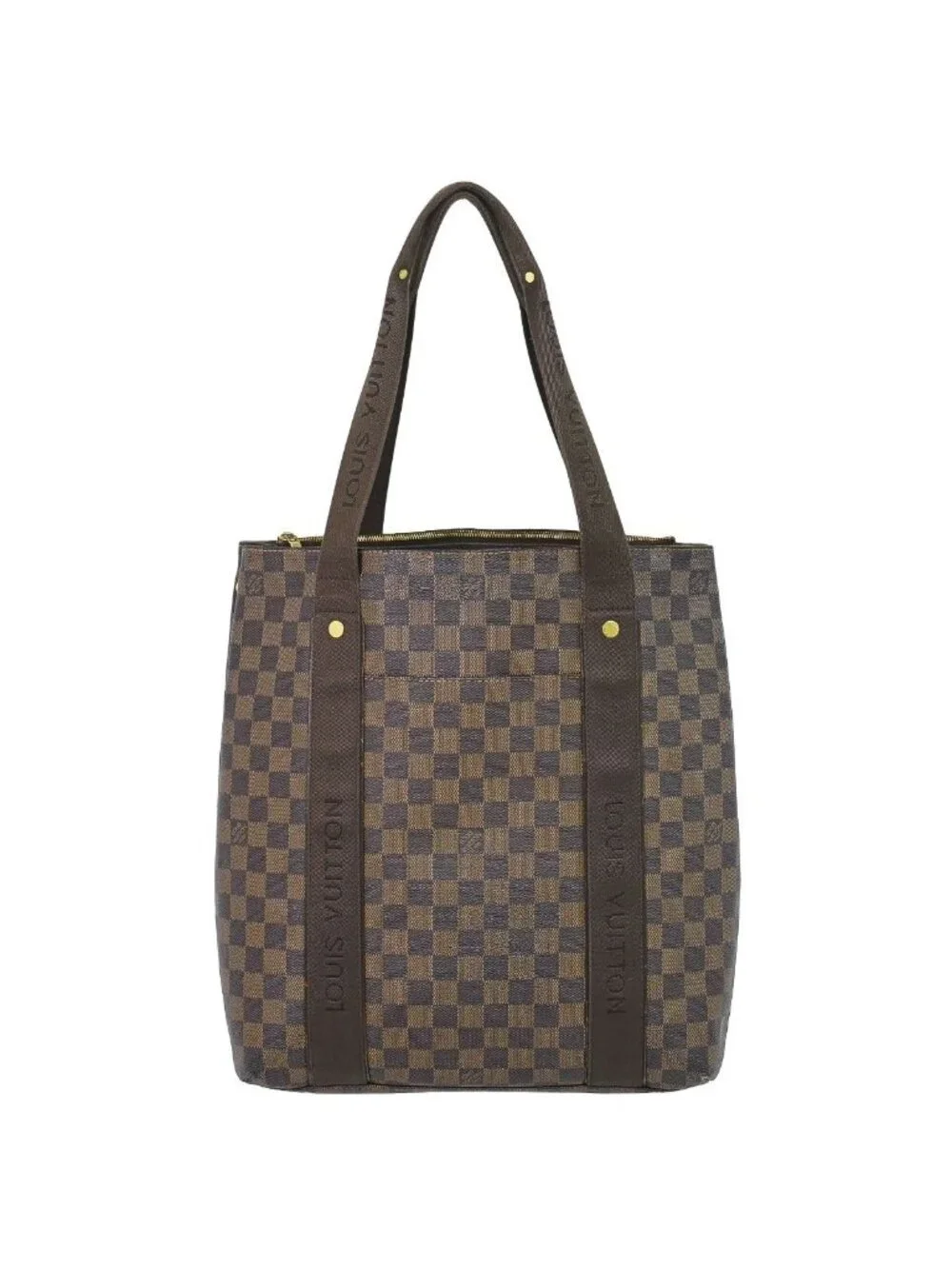 Louis Vuitton LV Cabas Beaubourg Damier Ebene Tote Bag Brown Vintage
